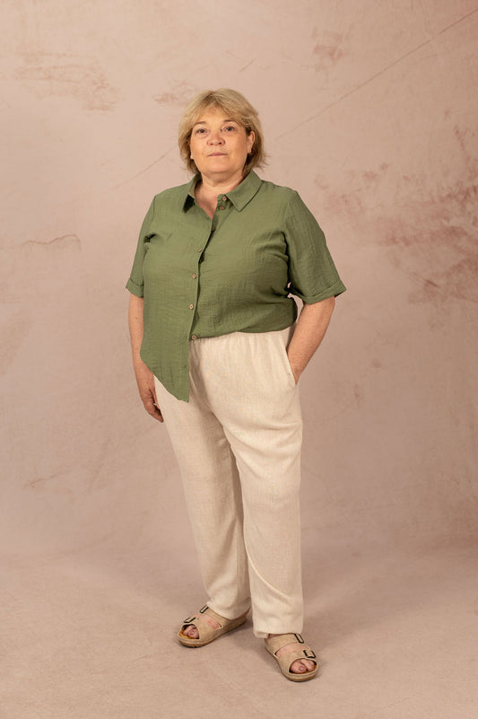 Pantalon droit en lin - Pantalon Siesta