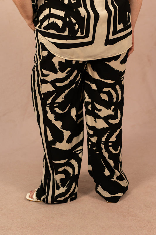 Pantalon fluide à imprimé - Pantalon Nicon