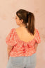 Blouse imprimée avec noeud - Blouse Dana - grande taille - LAÏLLA