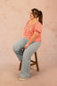 Blouse imprimée avec noeud - Blouse Dana - grande taille - LAÏLLA