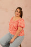Blouse imprimée avec noeud - Blouse Dana - grande taille - LAÏLLA