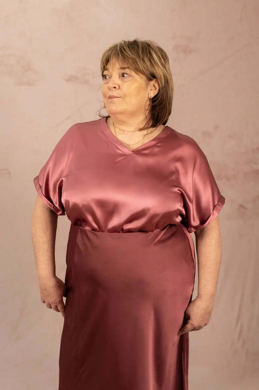 Blouse satinée - Blouse Brynja - grande taille - LAÏLLA