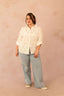 Chemise en coton avec citrons brodées - Chemise Giulia - grande taille - LAÏLLA