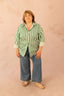Chemise rayée verte - Chemise Marcia - grande taille - LAÏLLA