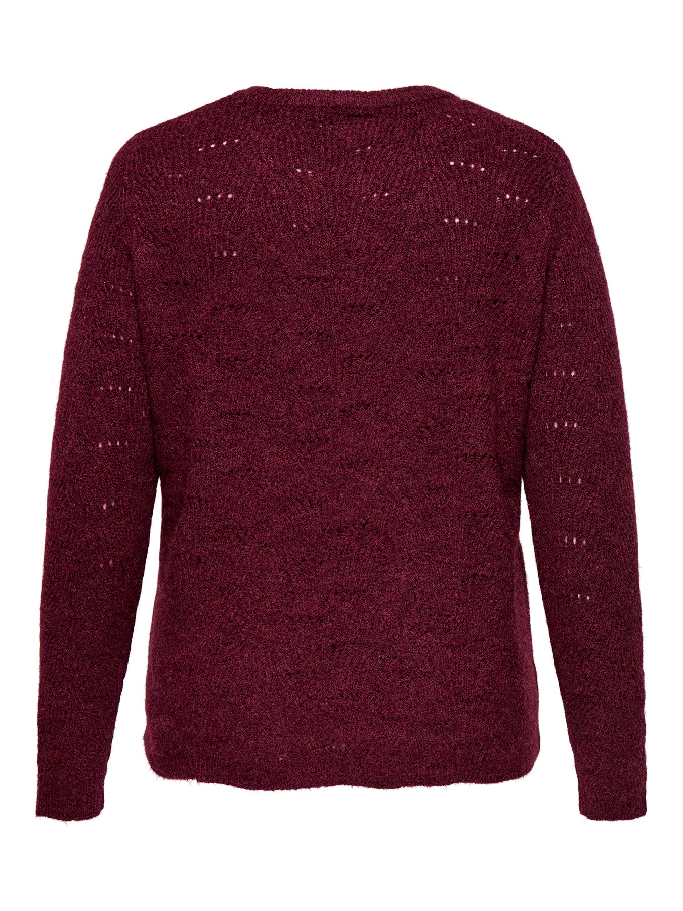 Pull Lolli – Pull col rond bordeaux