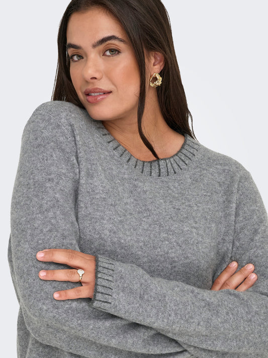 Pull Fina – Pull fin doux gris