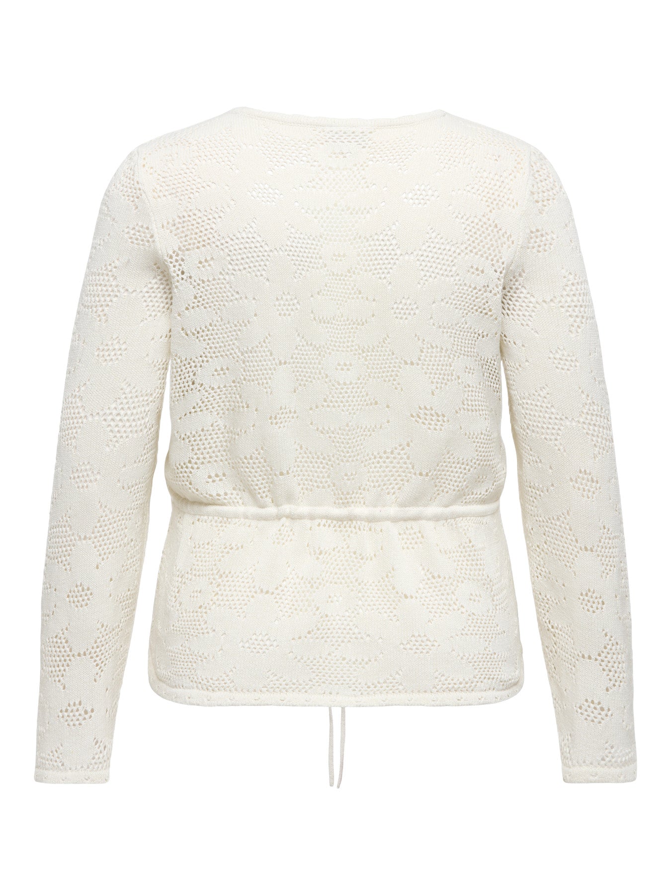 Gilet Isabella – Gilet maille ajourée écru