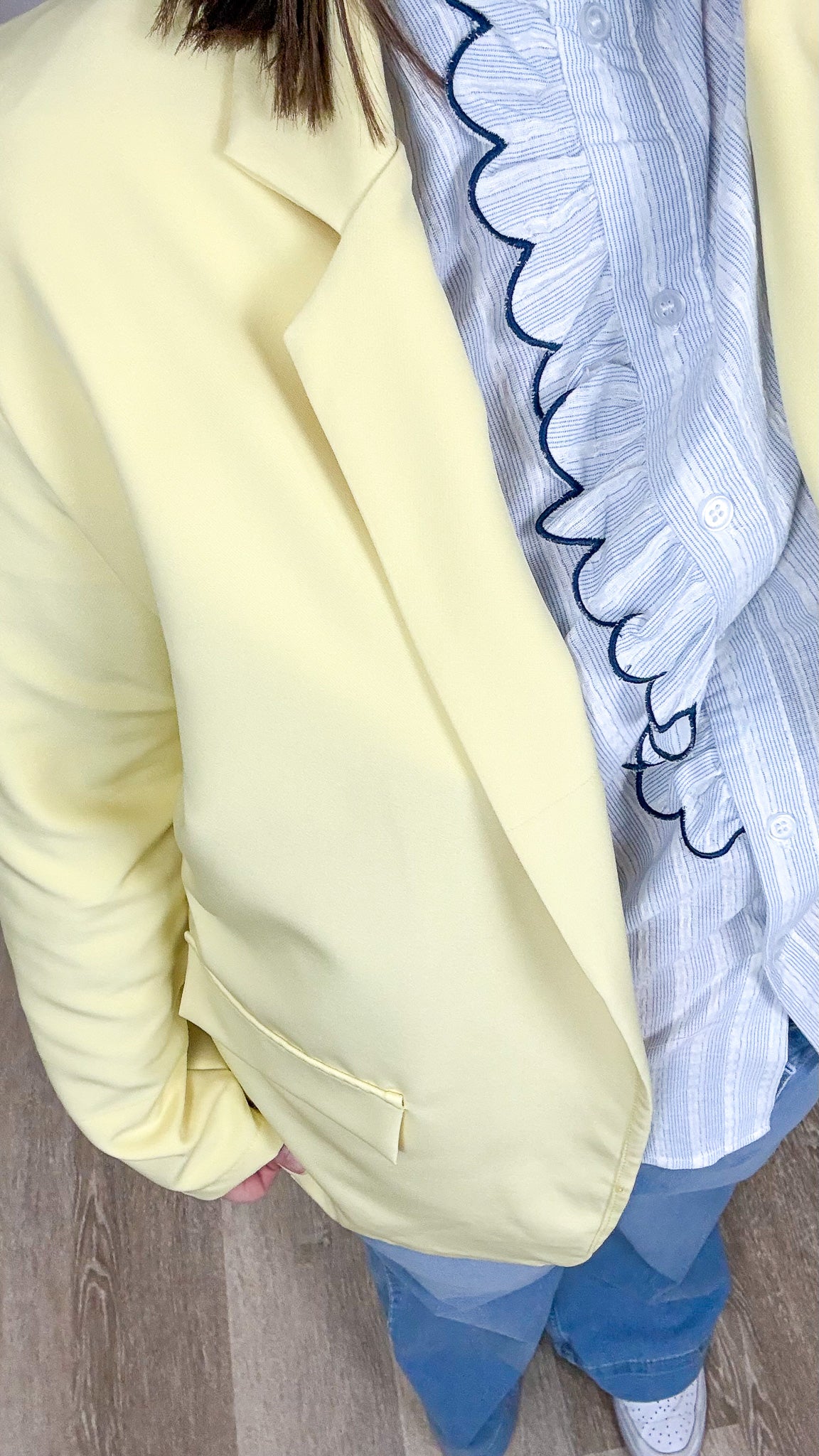 Blazer Luna – Blazer jaune femme