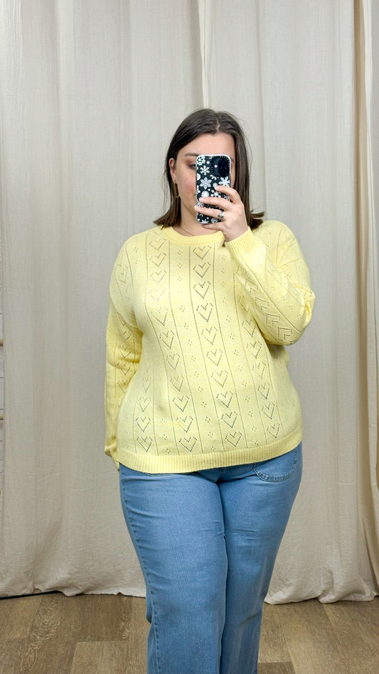 Pull Isa – Pull ajouré à motifs cœur