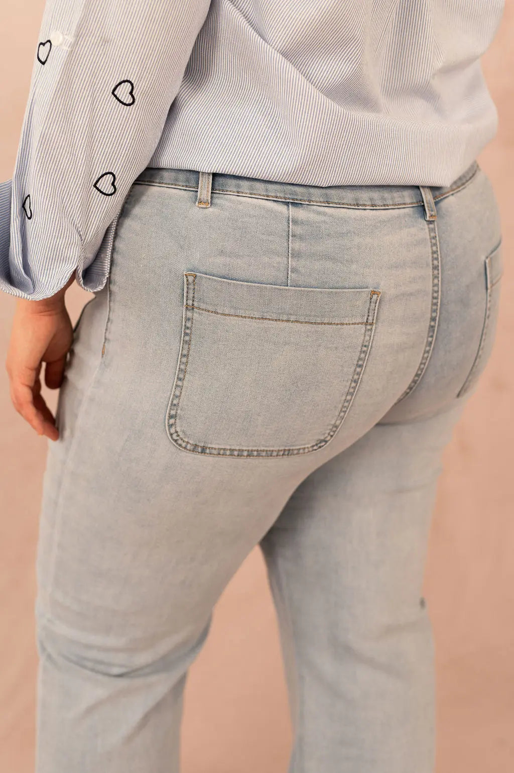 Jean flare à jambes large - Jean Elenette - grande taille - LAÏLLA