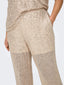 Pantalon droit doré avec sequins - Pantalon Viviana - grande taille -  LAÏLLA