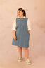 Robe droite en jean sans manches - Robe Elena - grande taille - LAÏLLA