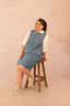 Robe droite en jean sans manches - Robe Elena - grande taille - LAÏLLA