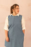 Robe droite en jean sans manches - Robe Elena - grande taille - LAÏLLA