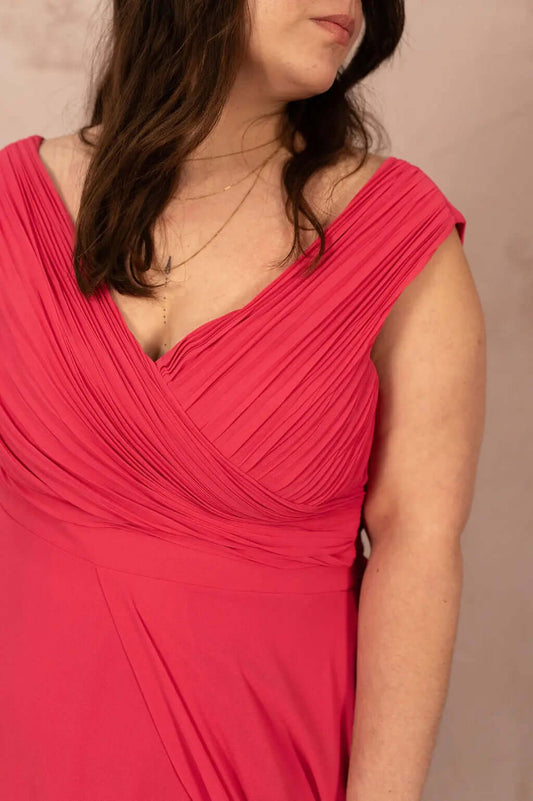 Robe longue avec fente - Robe Opale - grande taille - LAÏLLA