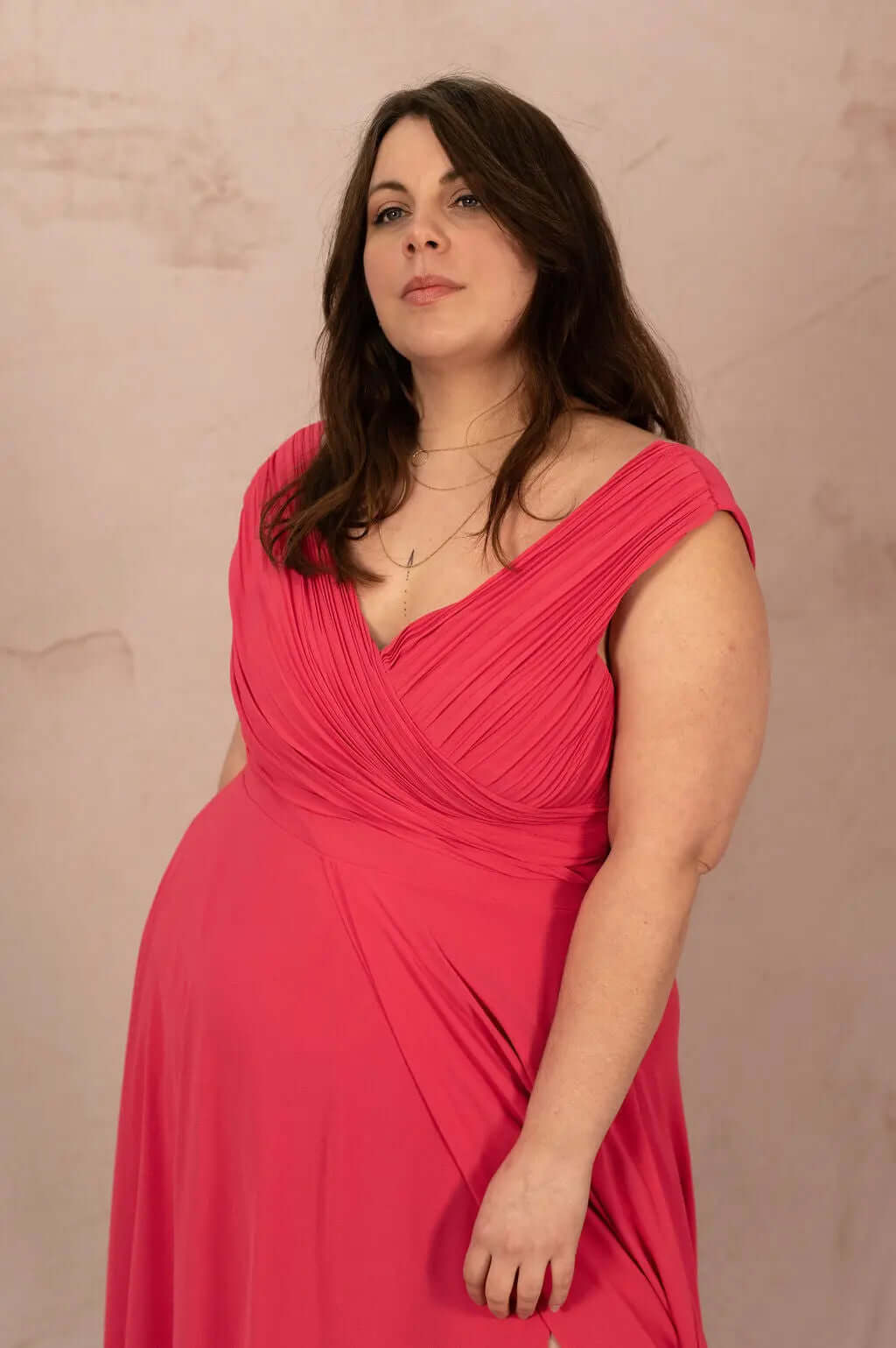 Robe longue avec fente - Robe Opale - grande taille - LAÏLLA