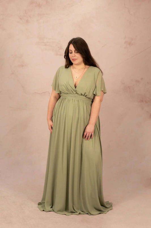 Robe longue en mousseline - Robe Tacha - grande taille - LAÏLLA