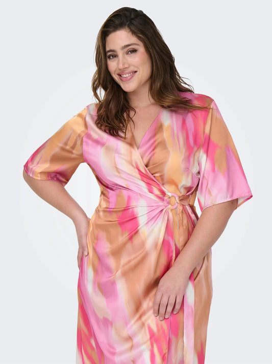 Robe portefeuille à imprimé - Robe Veliane - grande taille - LAÏLLA