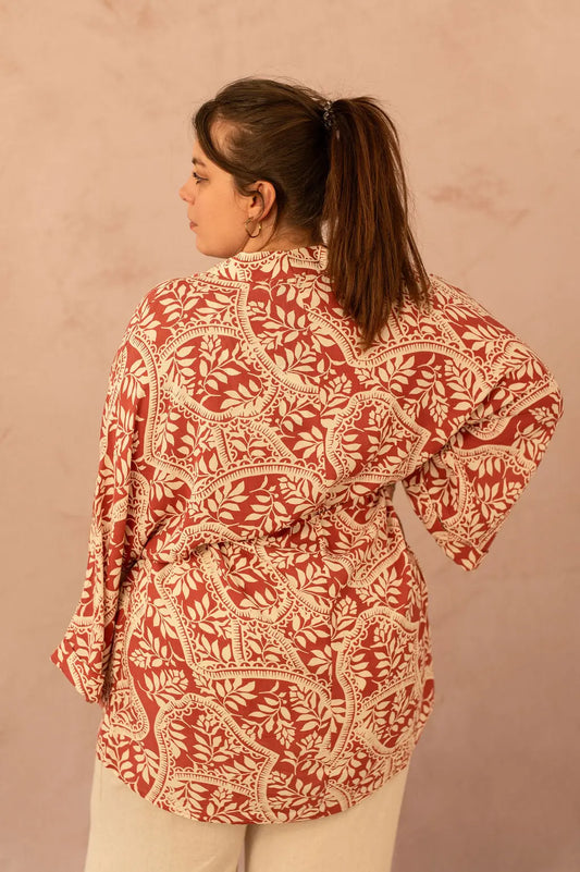 Veste kimono à imprimé - Kimono Bali - grande taille - LAÏLLA