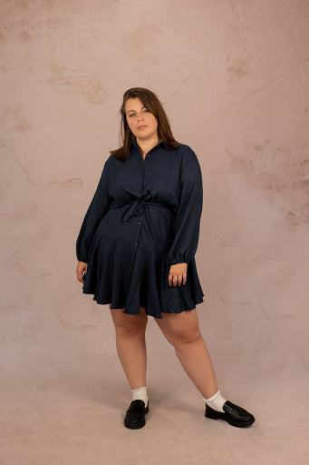 Robe chemise coupe patineuse - Robe Marianne