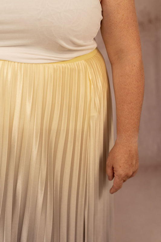 Jupe plissée satinée - Jupe Petal