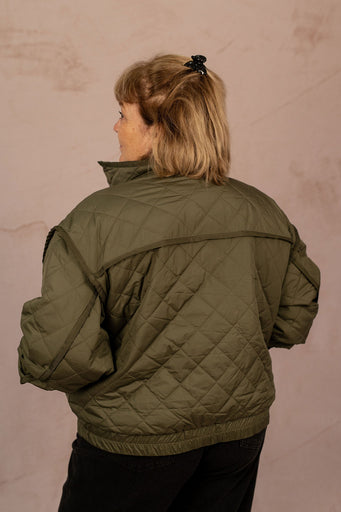 Bomber matelassé kaki - Bomber Mai