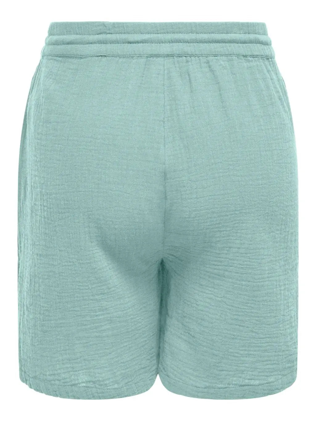 Short Thyra vert en gaze de coton – vue produit profil