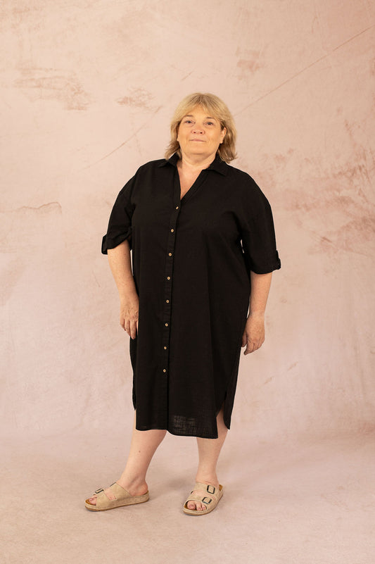 Robe chemise ample en coton - Robe Coco