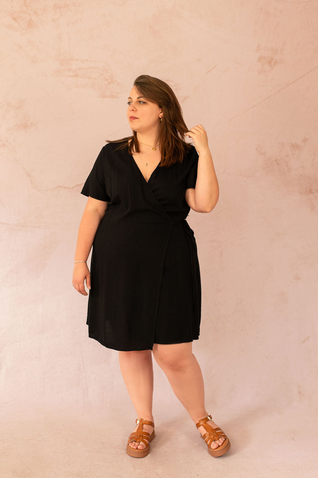 Robe portefeuille en lin - Robe Milo