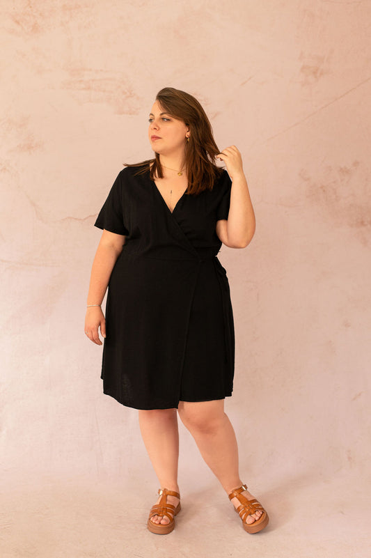 Robe portefeuille en lin - Robe Milo