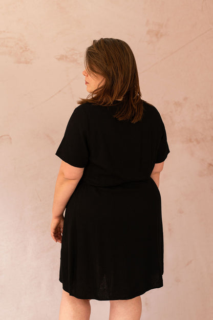 Robe portefeuille en lin - Robe Milo