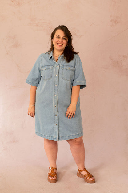 Robe chemise en jean - Robe Belle