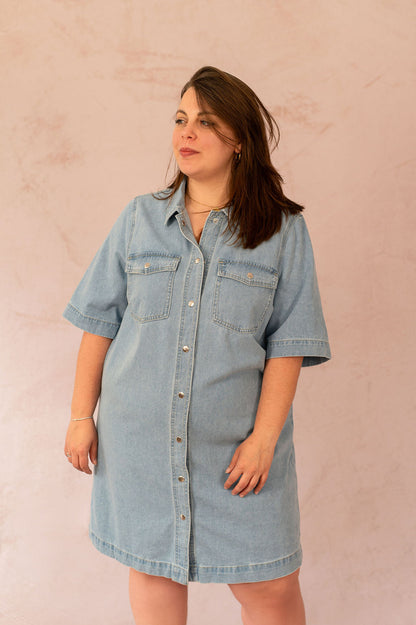 Robe chemise en jean - Robe Belle
