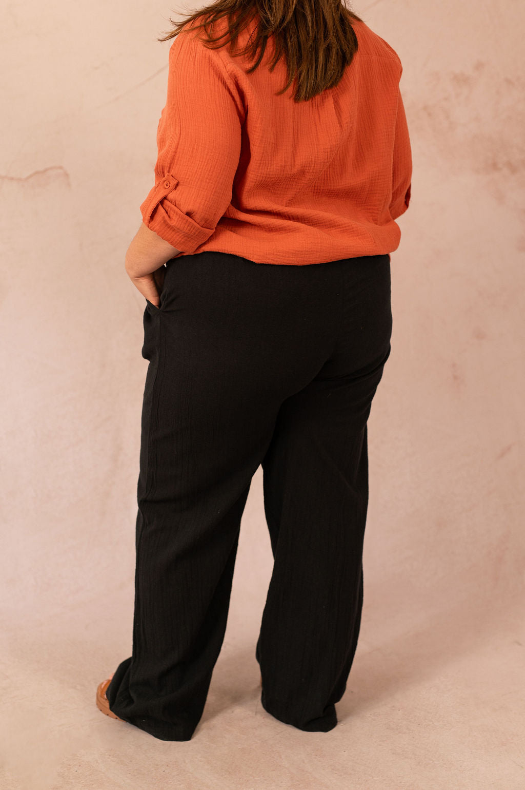 Pantalon droit en coton - Pantalon Tizana