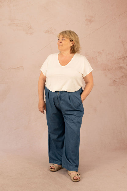 Pantalon fluide à jambes larges - Pantalon Bea