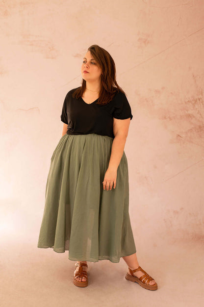 Jupe trapèze fluide - Jupe June