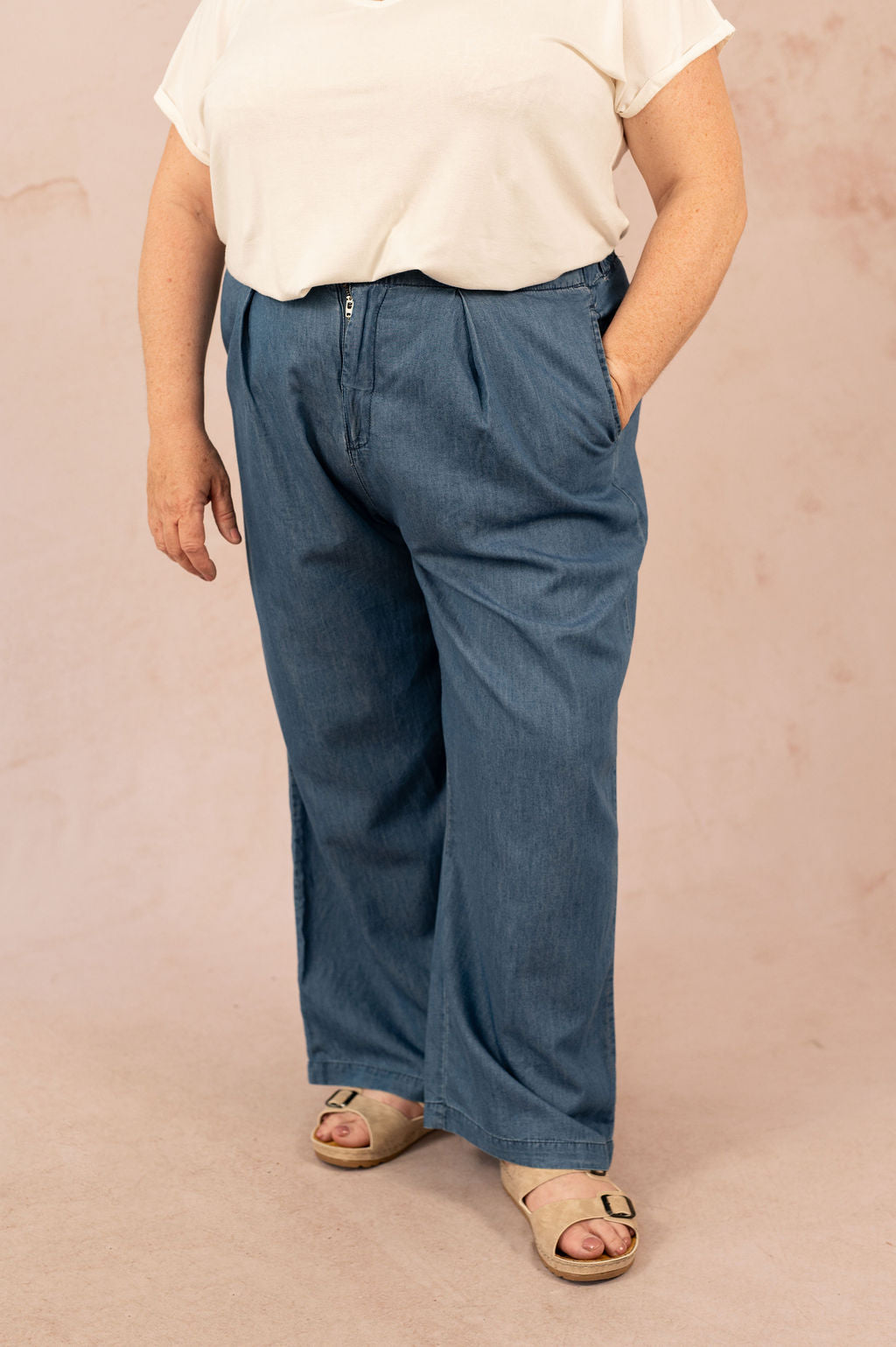 Pantalon fluide à jambes larges - Pantalon Bea