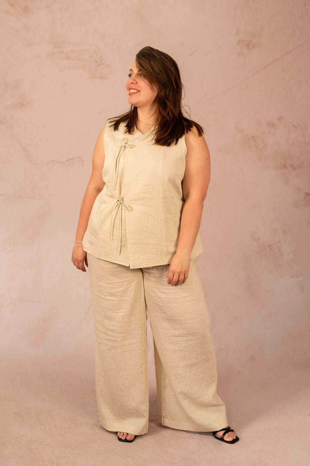 Veste sans manches avec noeuds - Veste de tailleur Fea