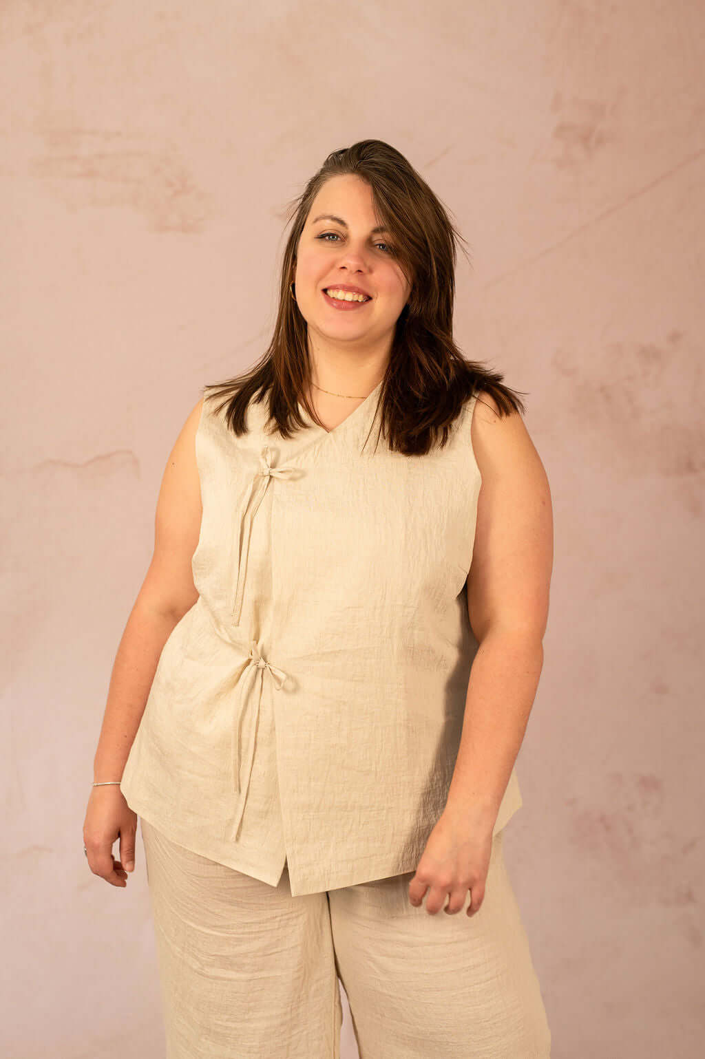 Veste sans manches avec noeuds - Veste de tailleur Fea