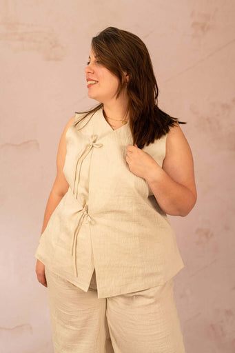 Veste sans manches avec noeuds - Veste de tailleur Fea