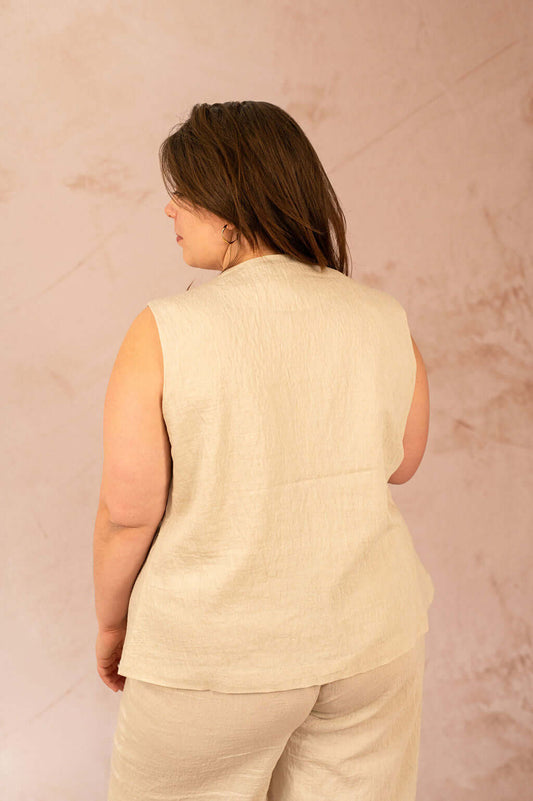 Veste sans manches avec noeuds - Veste de tailleur Fea