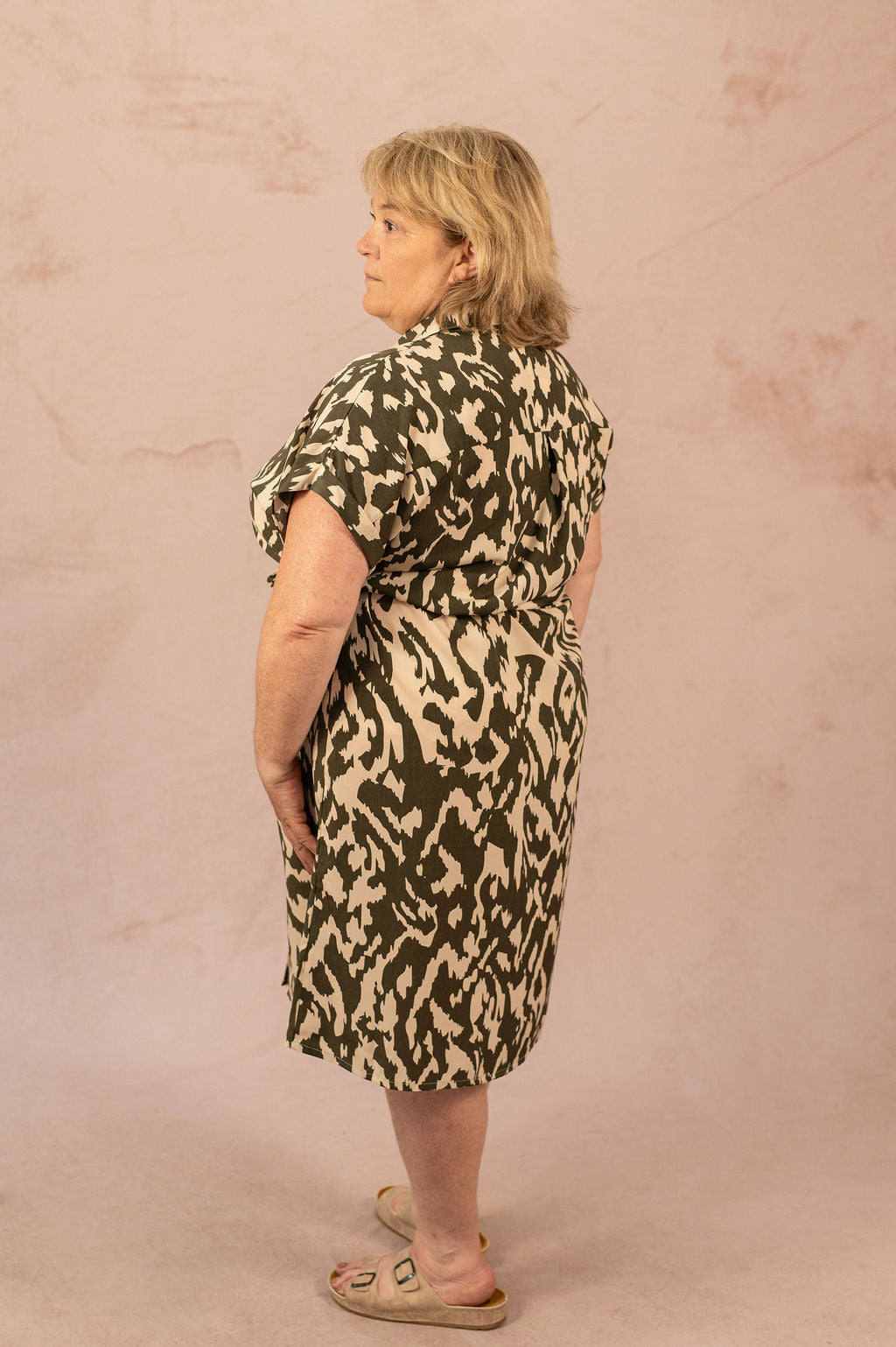 Robe chemise courte avec ceinture - Robe Diega