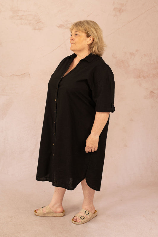 Robe chemise ample en coton - Robe Coco