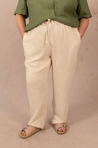 Pantalon droit en lin - Pantalon Siesta