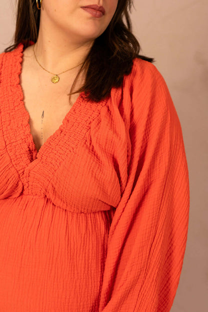 Robe courte en gaze de coton - Robe Lara