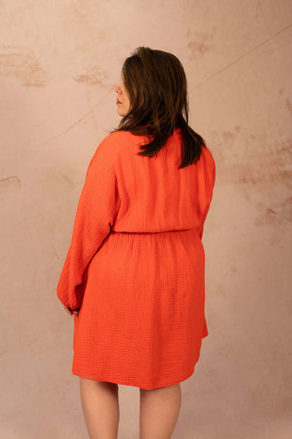 Robe courte en gaze de coton - Robe Lara