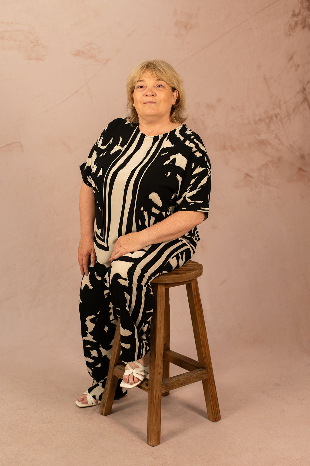 Blouse ample à imprimé – Blouse Nicon