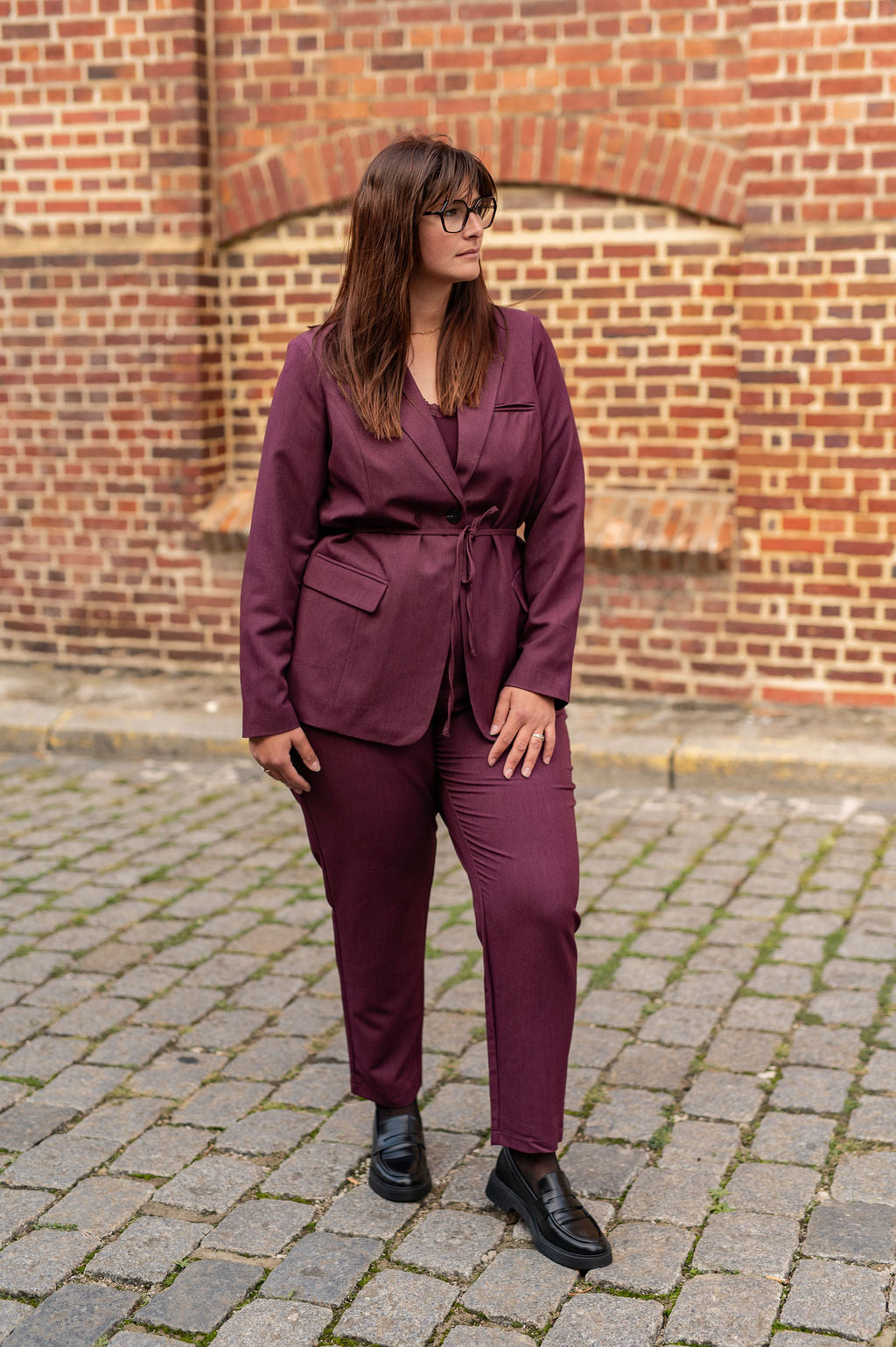 Pantalon tailleur coupe slim - Pantalon Hattie