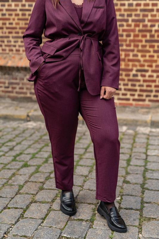 Pantalon tailleur coupe slim - Pantalon Hattie