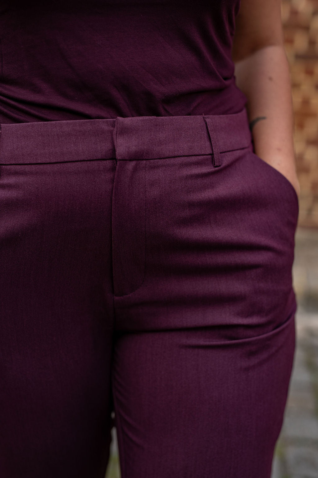 Pantalon tailleur coupe slim - Pantalon Hattie